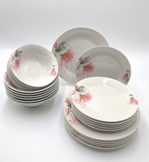 Набор тарелок и салатников 24 предмета MAGNOLIA Limited Edition YF6023, фото